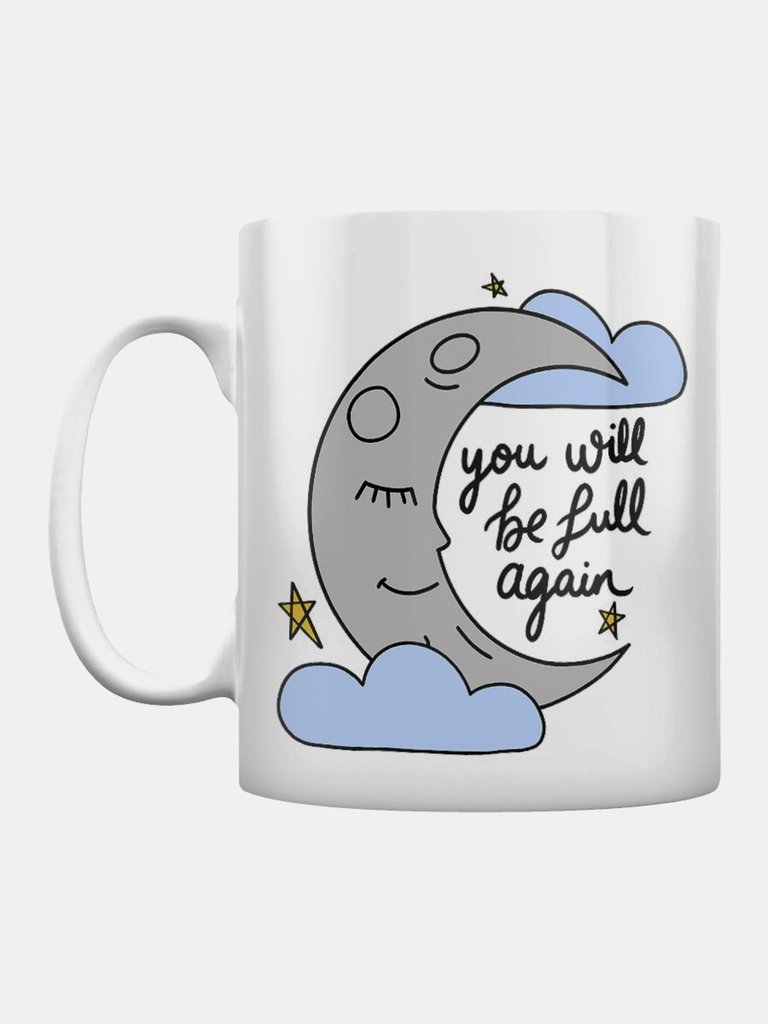 You Will Be Full Again Moon Mug - One Size - White