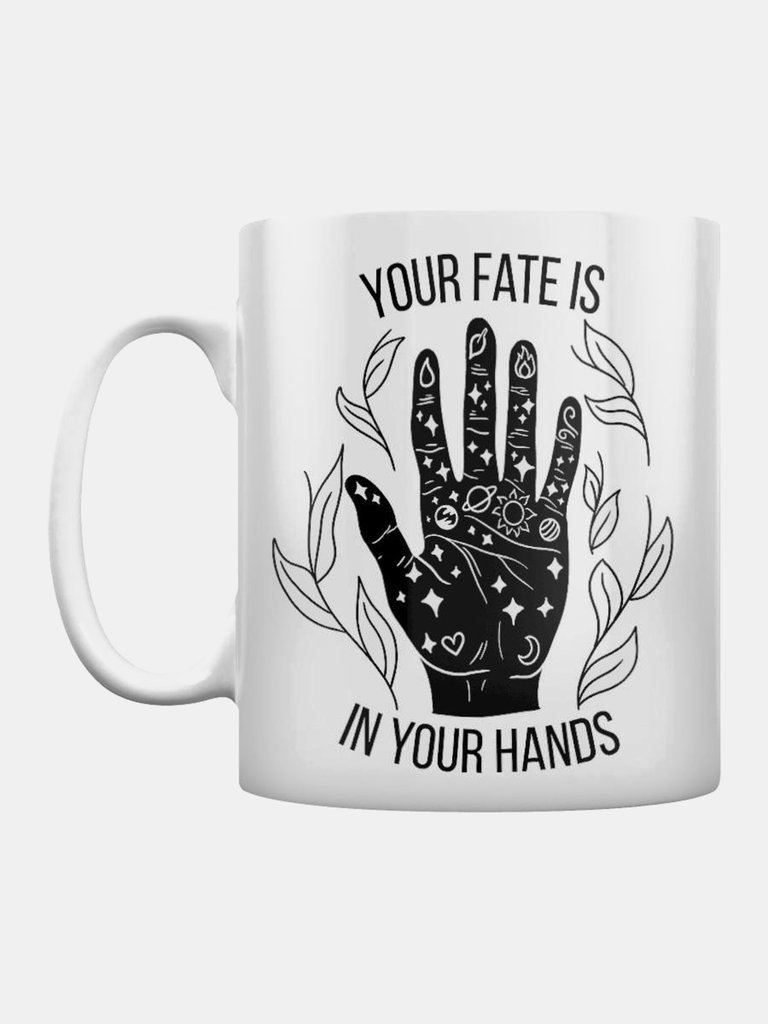 Your Fate Is In Your Hands Mug - One Size - White/Black