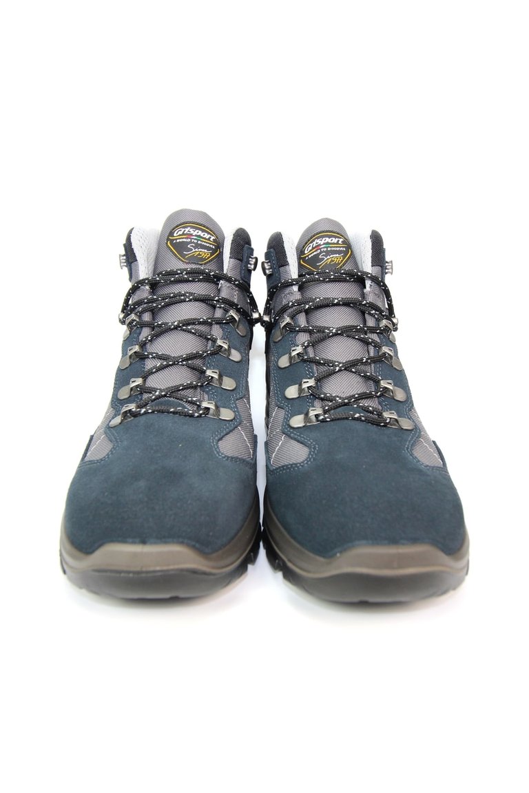 Childrens/Kids Excalibur Suede Walking Boots - Blue/Gray