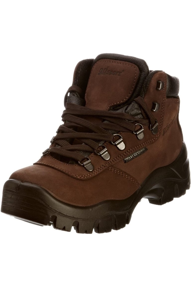 Childrens/Kids Glencoe Leather Walking Boots - Brown - Brown