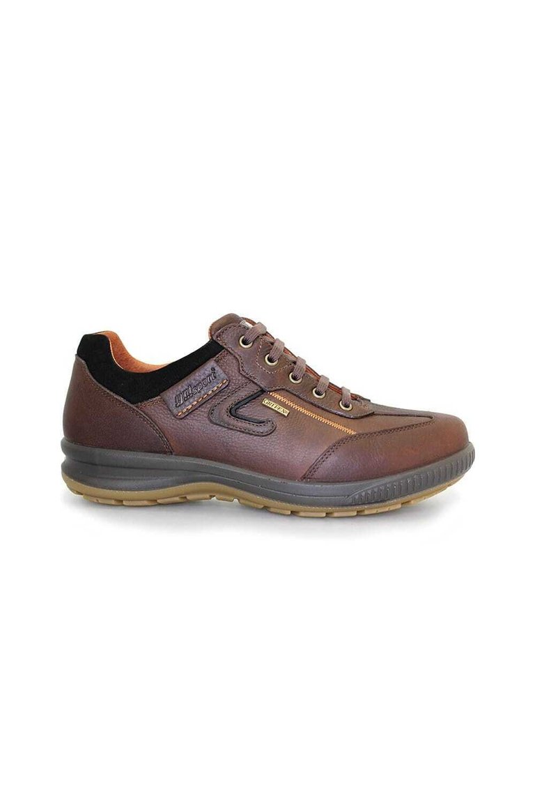 Mens Arran Leather Walking Shoes - Brown