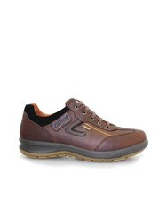 Mens Arran Leather Walking Shoes - Brown