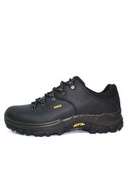 Mens Dartmoor Waxy Leather Walking Shoes - Black