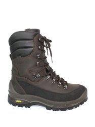 Mens Gamekeeper Waxy Leather Walking Boots - Brown/Black