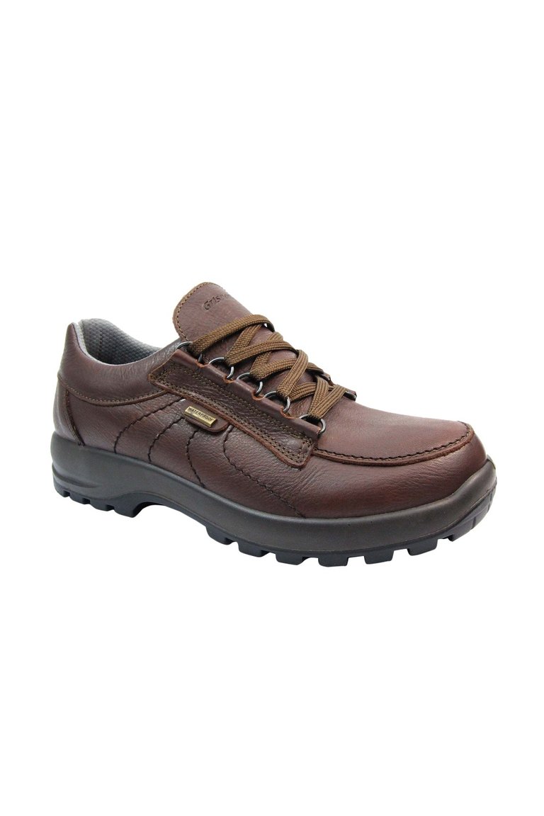 Mens Kielder Grain Leather Walking Shoes - Brown
