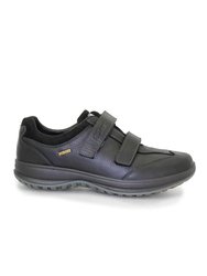Mens Lewis Leather Walking Shoes - Black - Black
