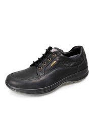 Mens Livingston Leather Walking Shoes - Black