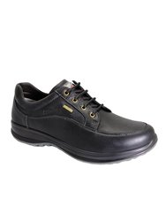 Mens Livingston Leather Walking Shoes - Black