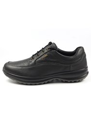 Mens Livingston Leather Walking Shoes - Black