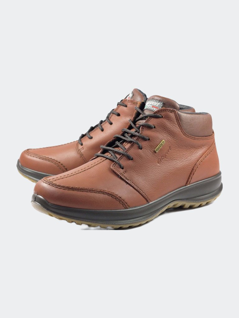 Men's Lomond Leather Walking Shoes - Tan - Tan