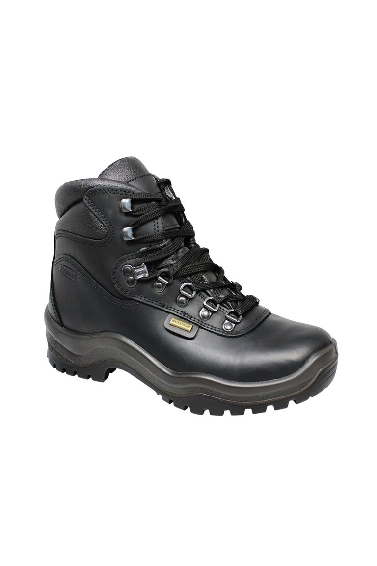Mens Timber Waxy Leather Walking Boots - Black