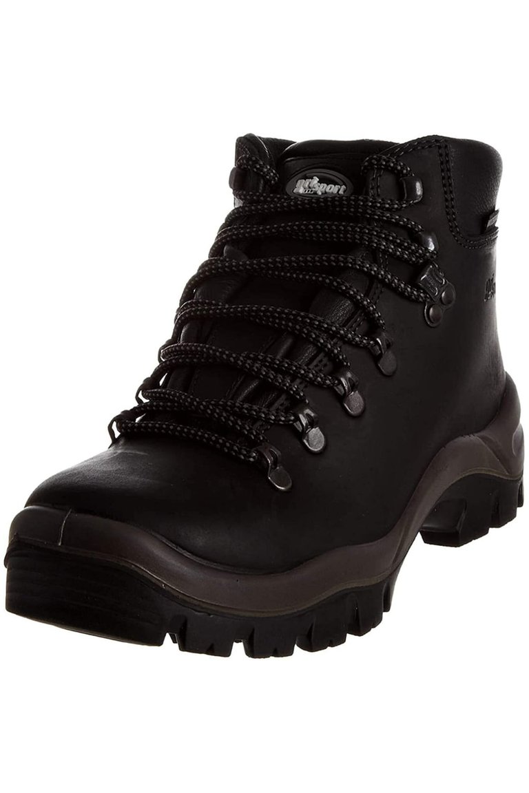 Unisex Adult Peaklander Waxy Leather Walking Boots (Black) - Black
