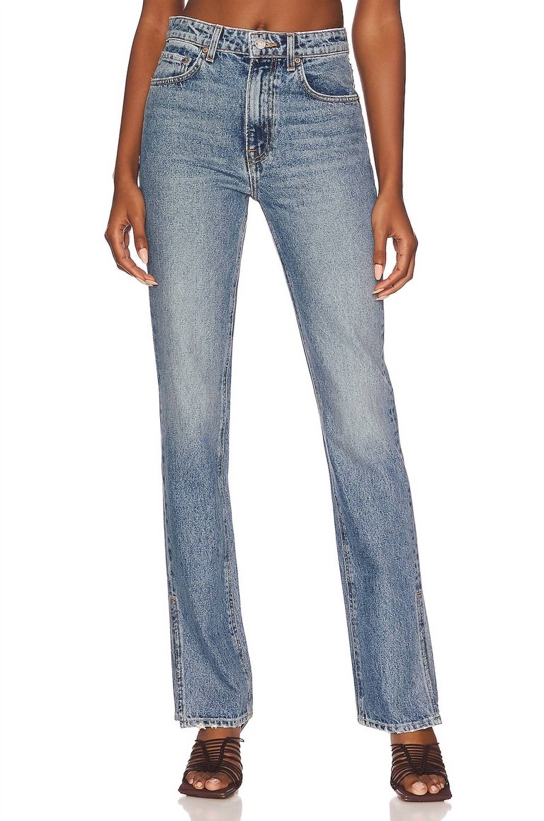 Harlow High Rise Slim Boot Jean With Slit In Divisadero