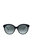 Cat Eye Acetate Sunglasses With Grey Gradient Lens - Black