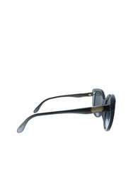 Cat-Eye Acetate Sunglasses With Grey Gradient Lens In Grey