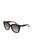 Cat-Eye Acetate Sunglasses With Grey Gradient Lens - Black