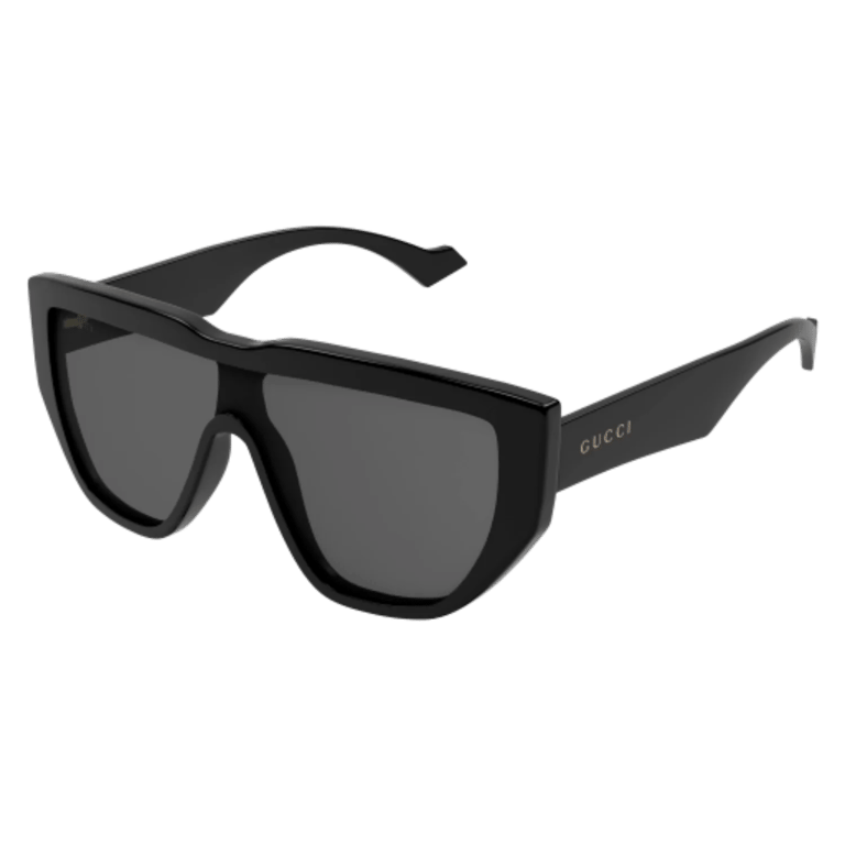 Oversize Unisex Mask Shape Sunglasses - Black