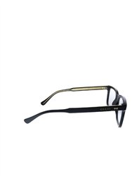 Rectangle Acetate Eyeglasses In Black