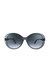 Round Acetate Sunglasses With Grey Gradient Lens - Grey