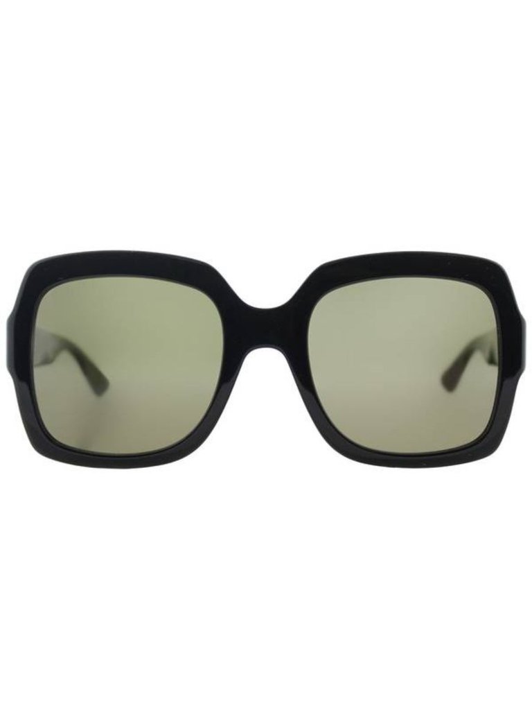 Square Acetate Sunglasses With Brown Lens