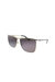 Square Metal Sunglasses With Grey Lens