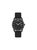 Guess Mens Perry W0991G3 Black Dial Silicone Strap Watch - Black