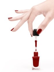 Premium Nail Lacquer, FLAME - 001, TRUE RED CRÈME NAIL POLISH