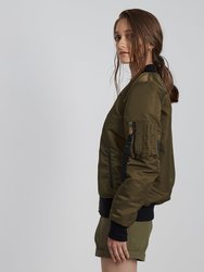 SIGNATURE BOMBER JACKET - Olive