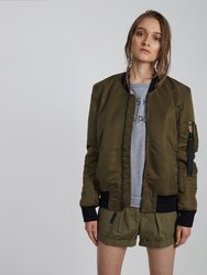 SIGNATURE BOMBER JACKET - Olive