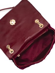 Broadway - Maroon Vegan Shoulder Bag