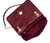 Broadway - Maroon Vegan Shoulder Bag