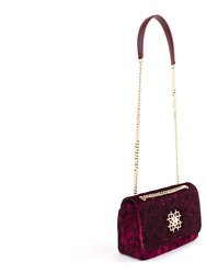 Broadway - Maroon Vegan Shoulder Bag