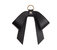 Cottontail Bow - Black Leather Bag Charm - Black