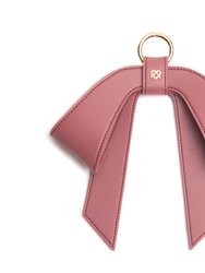 Cottontail Bow - Blush Leather Bag Charm - Blush