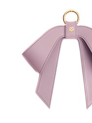 Cottontail Bow - Lilac Leather Bag Charm - Lilac