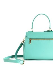 Cottontail - Cyan Vegan Leather Bag