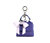 Cottontail Mini - Purple Vegan Leather Bag Keychain - Purple