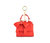 Cottontail Mini - Red Vegan Leather Bag Keychain - Red