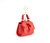 Cottontail Mini - Red Vegan Leather Bag Keychain