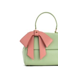 Cottontail - Mint & Light Pink Vegan Leather Bag - Mint/Light Pink