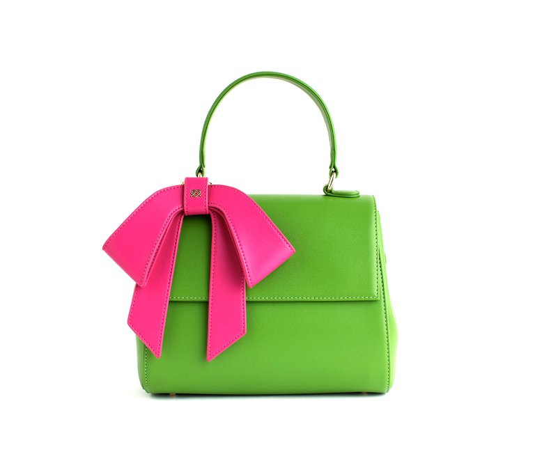 Cottontail - Neon Green Vegan Leather Bag - Neon Green