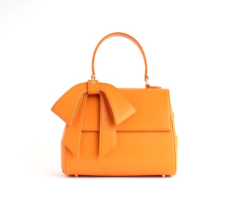 Cottontail - Orange Vegan Leather Bag - Orange