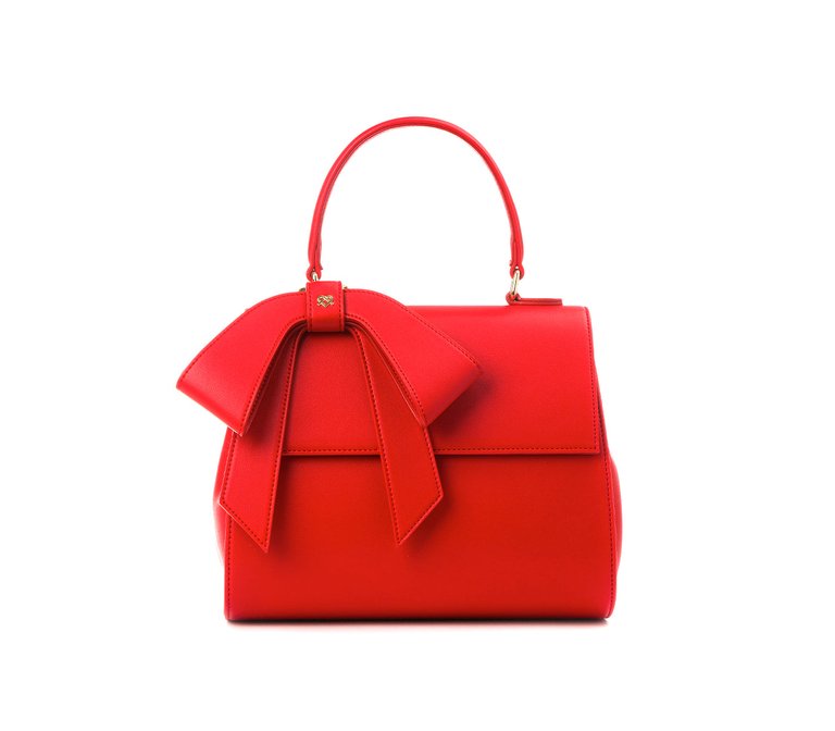 Cottontail - Red Vegan Leather Bag - Red