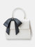 Cottontail - White+Black Vegan Leather Bag - White Black