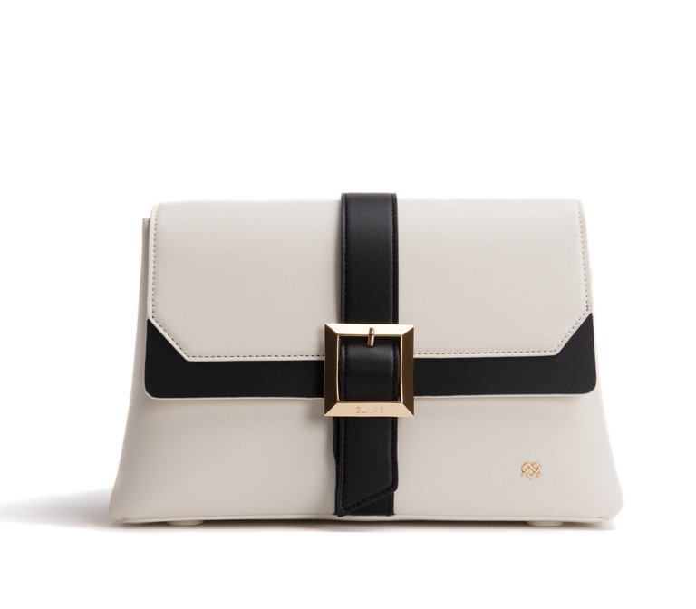 Emily - White Crossbody/Clutch Bag - White