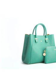 Jane - Tiffany Blue Vegan Leather Satchel