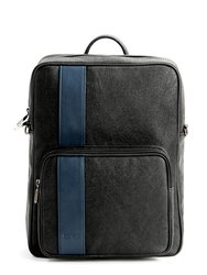 Jared - Blue Vegan Leather Men's Backpack - Blue