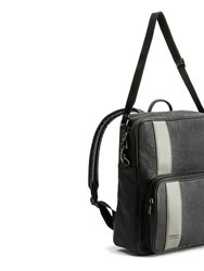 Jared - Grey Vegan Leather Men's Backpack