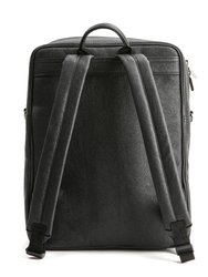 Jared - Grey Vegan Leather Men's Backpack