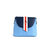 Kate - Blue Vegan Basket Weave Bag - Blue